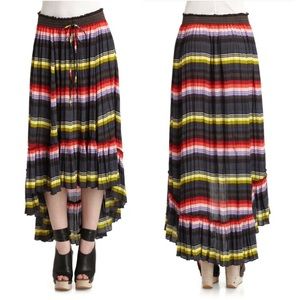 NWT Free People Striped High-Low Maxi Skirt Small